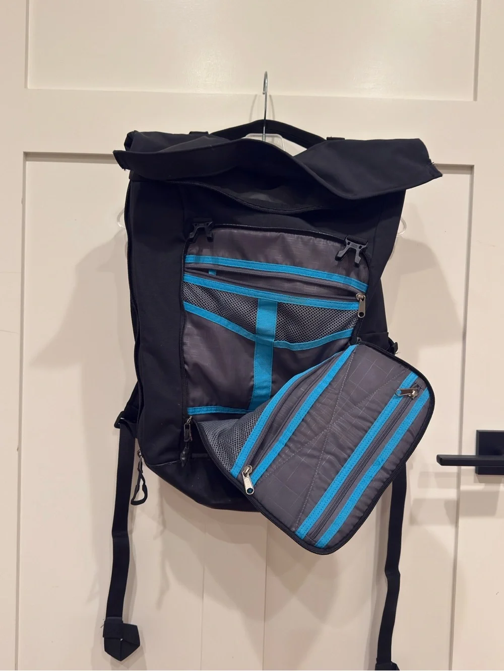 Thule Black Roll-Top Backpack